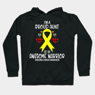 Sarcoma Cancer Awareness Im Proud Aunt Of Awesome Warrior Hoodie